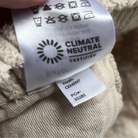 Reformation Jeans Preston Baggy High Rise Straight Corduroy Pants Cement 26 - Picture 10 of 13